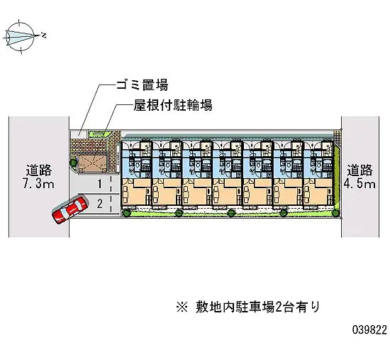 ★手数料０円★名古屋市北区龍ノ口町２丁目　月極駐車場（LP）